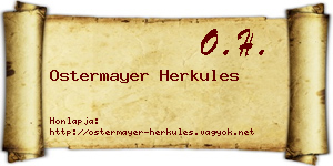 Ostermayer Herkules névjegykártya